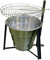 Billie BBQ, Billie Pit, Foyer de feu de camp portable en acier inoxydable, barbecue au charbon de bois, grille de barbecue de 45,7 cm avec bord surélevé.