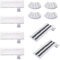 10 PCS Nettoyeur Vapeur Accessoire pour Kärcher Easyfix SC2 SC3 SC4 SC5, 4 Chiffons de Sol en Microfibre, 4 Buses à Main Microfiber Cloth, 2 Chiffons Abrasifs