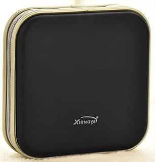 Biluer 1PCS CD Tasche für 40 Discs CD Hüllen CD Aufbewahrung DVD Tasche Mappe zur Aufbewahrung Platzsparend für Büro Wohnzimmer und Zuhause (dunkel)