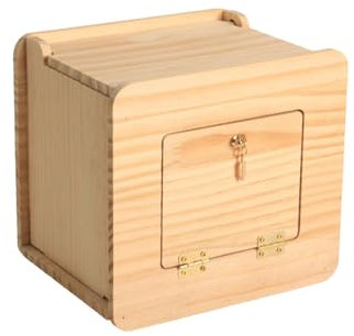 YIZITU Vogelnest, Käfig, Acryl und Holz, Unterschlupfnest, Papageienkäfig, kleine Fenster, Verstecke für kleine Vogelkäfig, Dekoration, Vogelzuchtbox