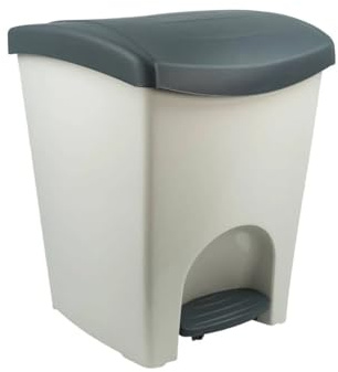 SP Berner - Poubelle de recyclage 50 l avec couvercle hermétique - Écologique pour séparation des déchets - Design moderne et résistant - Idéal pour cuisine, bureau ou commerce - Fabriqué en Espagne