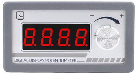 FTVOGUE Potentiomètre Numérique 10K avec Affichage 4 Chiffres | Contrôleur Vitesse PWM, Réglage Précision, Boîtier ABS, pour Moteur DC, Onduleur, Programmabilité