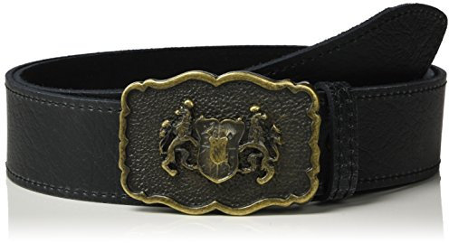 Werner Trachten Unisex Trachtengürtel Gürtel, Schwarz (Schwarz Pull Up Rl 310), 80