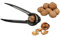 Relaxdays 10er Set Nussknacker für Walnüsse, Alu-Nusszange, Nussöffner und Sektflaschenöffner, HxBxT: 6 x 18,5 x 7,5 cm, schwarz