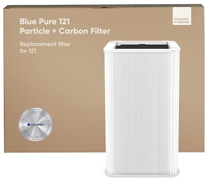 BLUEAIR Blue Pure 121 Replacement Particle and Carbon Ersatz-Luftreiniger-Filter, Kohlefaser, Weiß