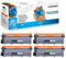LOSMANN 4x Toner Kompatibel für Brother TN-2320 TN2320 für Brother DCP-L2560DN L2560DW L2700DW MFC-L2701 L2700DN L2700DW L2701DW L2703DW L2720DW L2740CW L2740DW HL-L2300D L2320D L2321D L2340DW