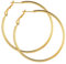 PROSTEEL Damen 18k vergoldet Creolen 50mm Groß Ring Kreis Ohrringe Simpel Stil Huggie Hoop Klappcreolen Ohrschmuck Accessoire für Frauen Mädchen