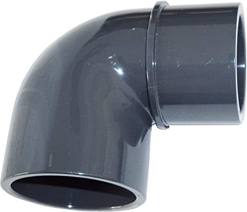 well2wellness® PVC Klebefitting Winkel 90° - reduziert 50 x 50/40 mm (200033)