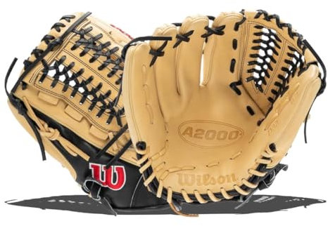 WILSON Herren 2022 A2000 D33 (P) Pitcher's Baseballhandschuh, Blond/Schwarz, 11.75
