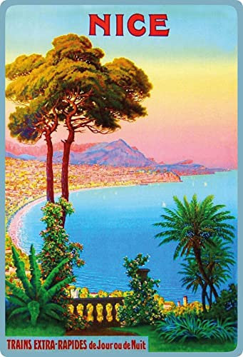 Metall Schild 20x30cm Urlaub Nice Nizza Blechschild