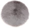 Sharplace Rundes Kunstpelz Sitzkissen, Zotteliges Schaffell, Teppich, Foto Requisiten, Grau 33 cm