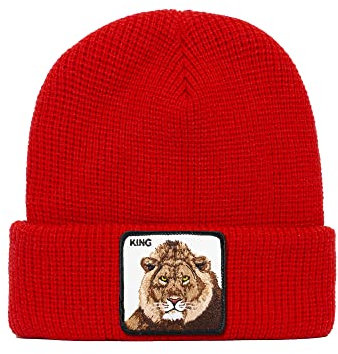 Goorin Bros. The Farm Unisex-Beanie mit Umschlag aus Acryl, Jungle Jangle (Rot), Einheitsgröße