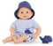 Corolle Ma Premier Poupon Badejunge Marin, Weichkörper-Badepuppe mit Badetier, Schlafaugen, Vanilleduft, abnehmbare Kleider, 30cm, ab 18 Monate