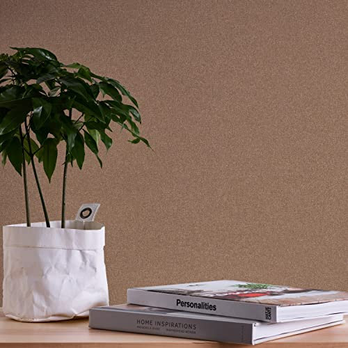 Tapete Uni Braun - A.S. Création Terra 389262 - Vliestapete Einfarbig - 10,05 m x 0,53 m Made in Germany
