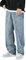 Sawmew Herren Jeans Hosen Y2K Baggy Hip Hop Jeans Gerades Bein Gewaschene Vintage Denim Hosen Teenager Jungen Skateboard Hosen Streetwear (Color : Blue, Size : XL)