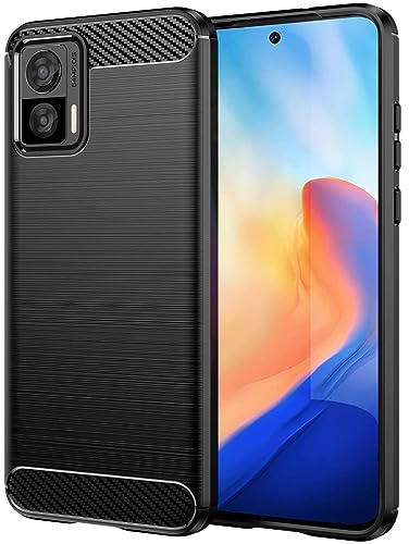 Verco Schutzhülle für Motorola Edge 30 Neo, robuste weiche Handyhülle für Motorola Edge 30 Neo Hülle Silikon Case - Schwarz