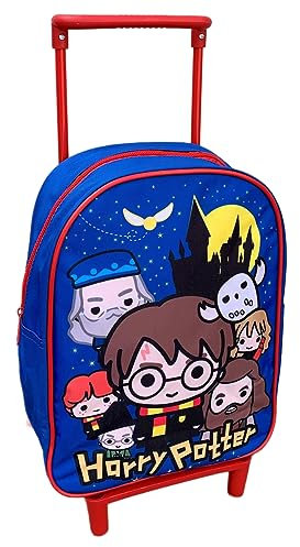 CARTOON Kindergartenrucksack Trolley, Schultasche mit ausziehbarem Griff, Freizeit, Rucksack für Kinder, Harry Potter, 28 x 20 x 10 cm