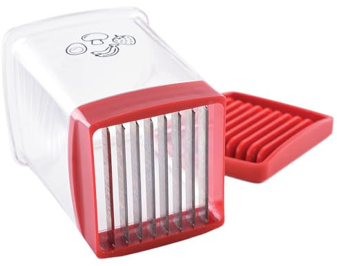 Speed Slicer with Push Plate | 1Pc/2 Pcs Manual Food Chopper | Stainless Steel Food Choppers and Dicers | Portable Fruit Vegetable Dicer Cup Slicer Kitchen Gadgets, Dishwasher Safe