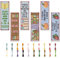 FREEBLOSS 6 Set Lesezeichen Kreuzstich Kits Kreuzstich Set Stickbilder Kreuzstich Lesezeichen Sticken Stickset Für Anfänger Geschenk