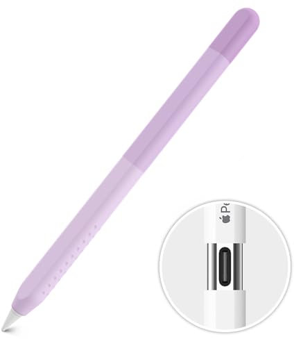 Delidigi iPencil Case Compatible with Apple Pencil Case USB C, Gradient Color Silicone Protective Case Sleeve Cover Accessories for Apple Pencil (USB-C) 2023