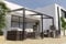 COULEURS DU MONDE - Pergola Barbade adossée en Aluminium 3x6m - Structure Seule