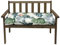 LiveGo Garden Bench Cushion 2/3/4 Seater Soft Outdoor Waterproof Patio Lounger Bench Swing Hammock Pad with Backrest (130 * 50 * 8cm, Floral Print)