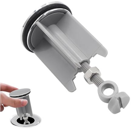 tapón Lavabo 40mm, tapon Lavabo Universal Ajustable, tapon desagüe Lavabo 40 milimetros conico rigido Maxima Calidad, tapon Lavabo Universal Ajustable para Lavabo de Baño e Cocina (B)