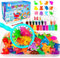 Mocoosy 20 Farben Magisches Wasserelfen Spielzeug Kit, Kreatives Geschenk für Kinder Alter 3-12, Aqua Fairy Wassergel Kit mit 20 Magic Gel und 16 Form, 3D Water Elf Toy DIY Handwerk für Kinder ab 3+