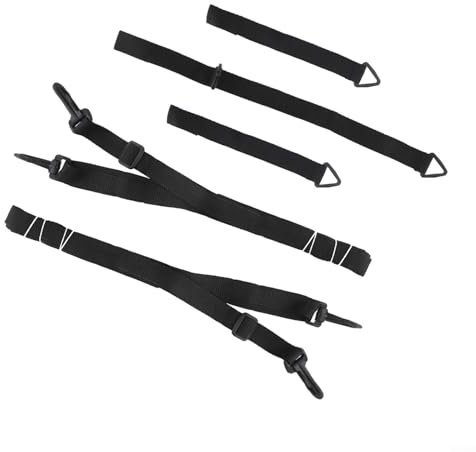 Mantén tu sombrilla voladiza segura con correa de fijación ajustable de protección contra el viento, color negro