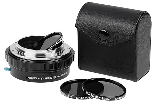 Fotodiox DLX Stretch Objektivadapter – kompatibel mit Leica R Objektiv auf L-Mount Alliance spiegellose Kameras mit Makrofokussierung Helicoid und magnetischen Drop-In-Filtern