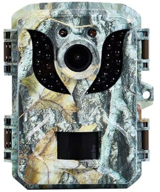 Louttary Mini CaméRa de Chasse 16MP 1080P HD CaméRas de Vision Nocturne Infrarouge pour la Surveillance de la SéCurité des Animaux Sauvages en Plein Air