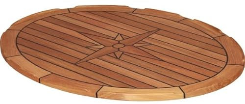 Boot & Motor Teak-Tischplatte 60x80cm