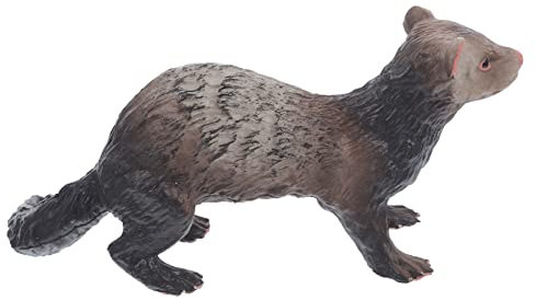 Alasum Realistisches Frettchen Modell Aus Kunststoff Pädagogisches Wildtier-Spielzeug Für Junge Mädchen Detailgetreue Wildtiere Figur Zur Kognitiven Für Kindergarten Tischdekoration Und l