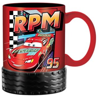 Silver Buffalo Disney Pixar Cars RPM Lightning McQueen 3D geformte Keramiktasse