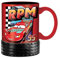 Silver Buffalo Disney Pixar Cars RPM Lightning McQueen 3D Sculpted Ceramic Mug, 21 Ounces