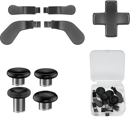 9 in 1 Leve Joystick per Elite Series 2 Core, D-Pad e Paddle di Ricambio per Xbox Elite 2 Core, Accessori e Parti per Xbox One Elite 2 (Nero)