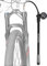 Bikess Air Fork Pump - Bomba de choque de 300 psi, herramienta de reparación de bicicleta, bomba adaptadora de válvula, horquilla MTBs Bikess, bomba de aire de aleación de aluminio sin boquilla de