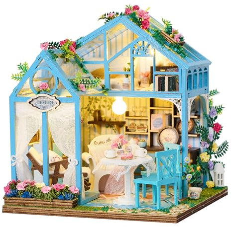 Benben Puzzle 3D Serre, Maquette de Maison Miniature à Construire, DIY Kit de Construction pour Adulte