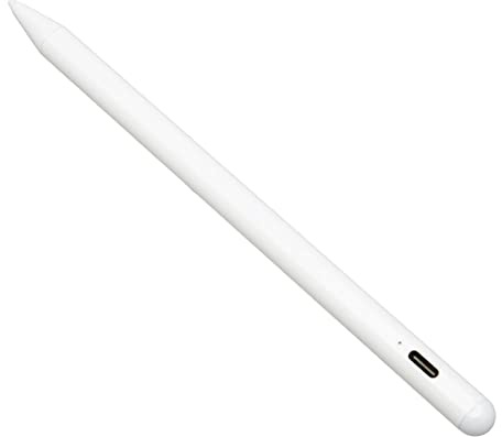 Tablet Stylus, High Accuracy Shiny Writing Angle Sensor Stylus Pen Magnetism for Signs for Children (White)