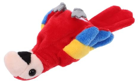 UPKOCH Mini Papagei Fingerpuppe Interaktives Plüschspielzeug Kreativität Und Sprachfähigkeiten Für Eltern Interaktion Für Zuhause