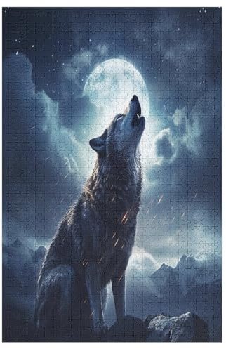 1000 Teile Puzzle Für Jungen Und Mädchen, Standard-Puzzles Wolf, Familienspiele, 78×53cm
