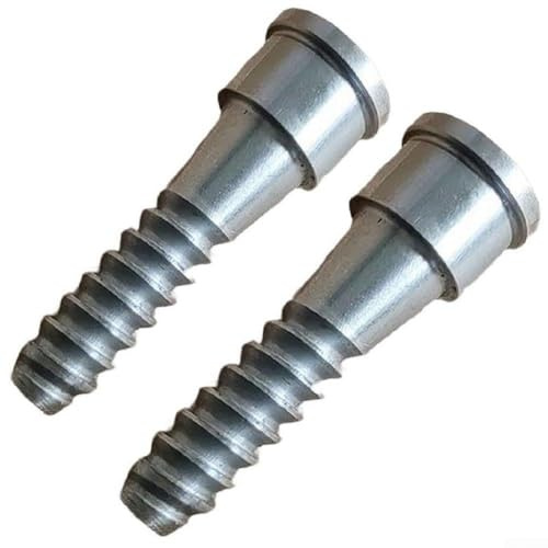 Safe Lock Woodworm Screw for Wood Lathe Chuck, 3.75/4.25/5.5 Inch Compatible, Metal Mounting Screw for Securing Small Bowl Blanks in Woodturning(2PCS)