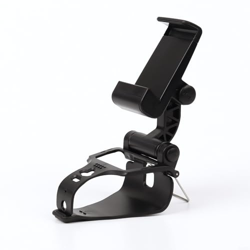 For PS5 Controller Phone Mount | Adjustable Phone Holder Bracket Clamp | For PS5 For Elite Wireless Controller | For PS5 Edge Game Controller Clip/Holder Stand(Black)