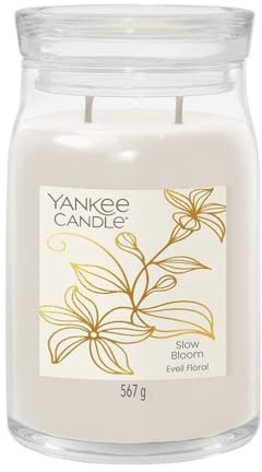 Yankee Candle, Großes Glas mit Signatur, Slow Bloom