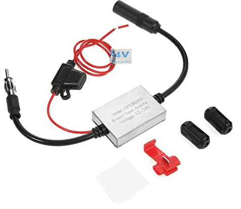 Amplificateur de Signal d antenne Radio FM autoradio Universel 12-24V pour véhicules camions et VUS