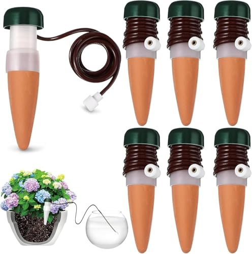 6 Stück Wasserspender für Zimmerpflanzen,Bewässerungssystem Balkon,Automatische Bewässerung Zimmerpflanzen,Selbstbewässerung Bewässerungssystem