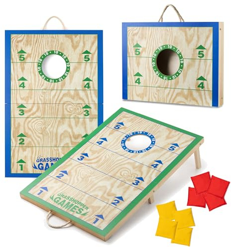 Grasshopper Games Cornhole Set, Bean Bag Toss Garden Game