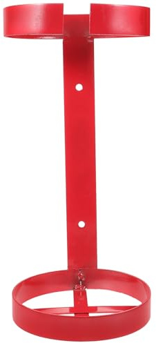 Support D'extincteur en Fer Rouge 5-6kg pour Bateau et Voiture | Fixation Murale Pratique, Convient aux Extincteurs de 5-6kg, Usage Bateau et Auto