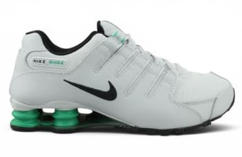 Nike Shox NZ Herren Schuhe (Grey Fog/Stadium Green/Tan/Black), Grau Nebel / Stadiongrün / Tanne / Schwarz, 43 EU