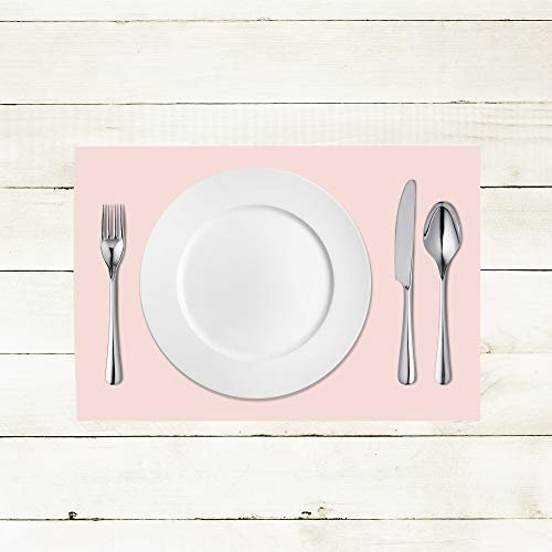 Sovie HORECA Linclass® Airlaid Tischset 40 x 30 cm | stoffähnliches Platzset | Einweg-Platzdeckchen für Events | Platzmatten für edle Tischdeko | 100 Stück | Hell-Rosa